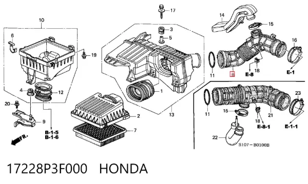  17228P3F000 Honda