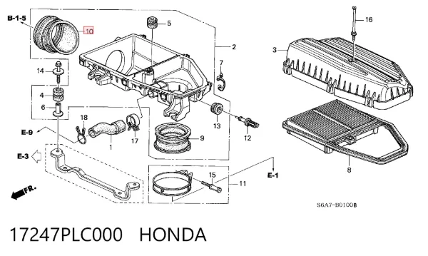  17247PLC000 Honda