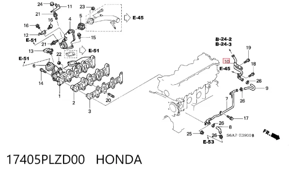  17405PLZD00 Honda