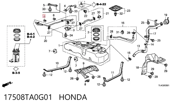  17508TA0G01 Honda