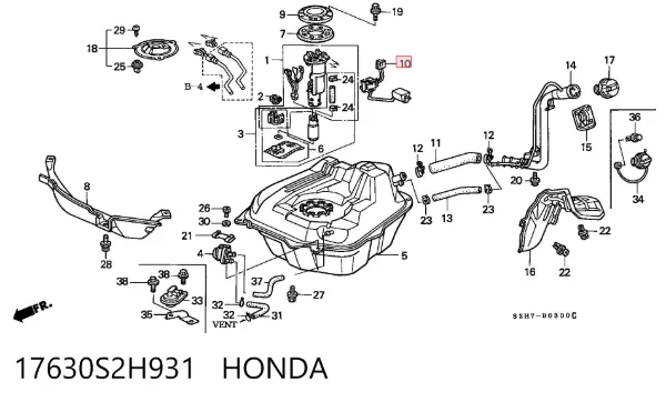 Aforador Honda HR-V GH