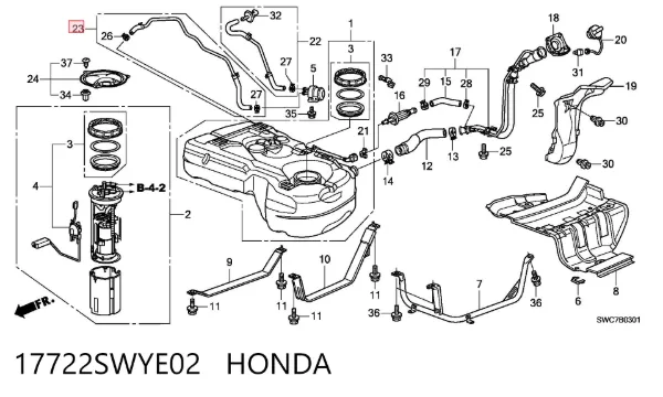  17722SWYE02 Honda
