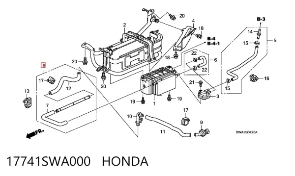  17741SWA000 Honda