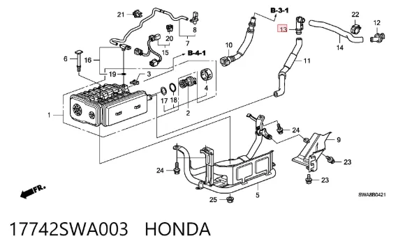  17742SWA003 Honda