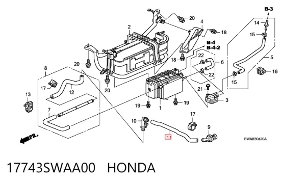  17743SWAA00 Honda