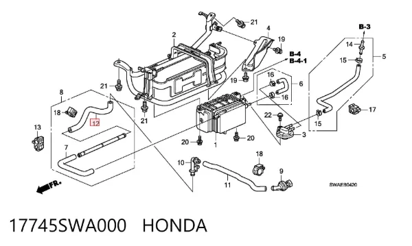  17745SWA000 Honda
