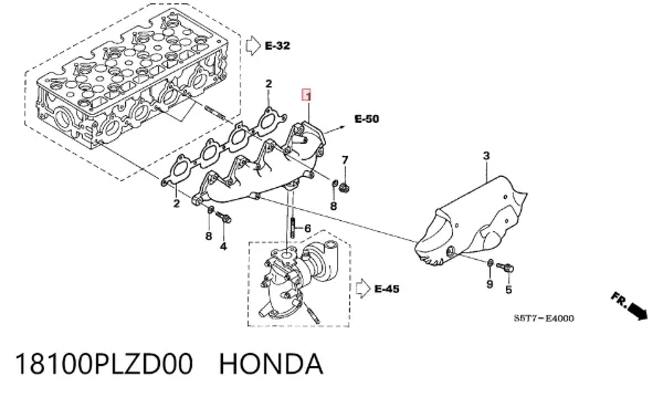  18100PLZD00 Honda