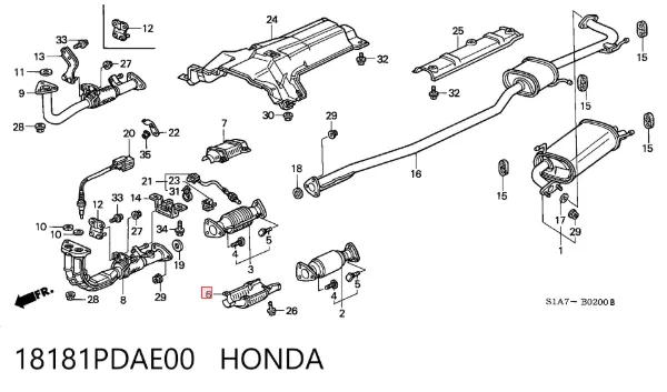  18181PDAE00 Honda