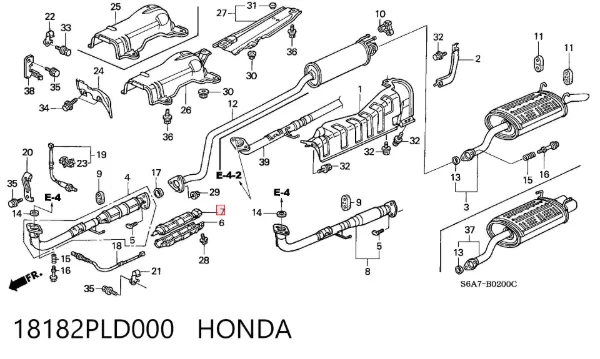 18182PLD000 Honda