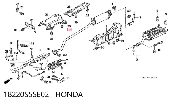  18220S5SE02 Honda
