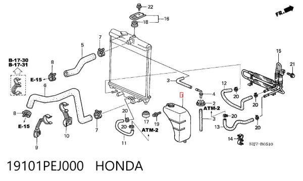 Vaso de expansión Honda HR-V GH