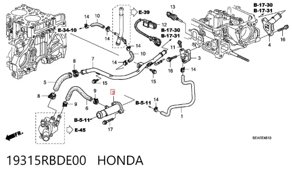  19315RBDE00 Honda