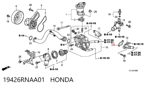  19426RNAA01 Honda
