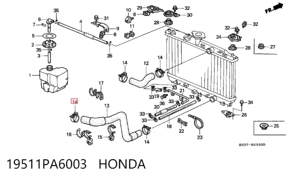  19511PA6003 Honda