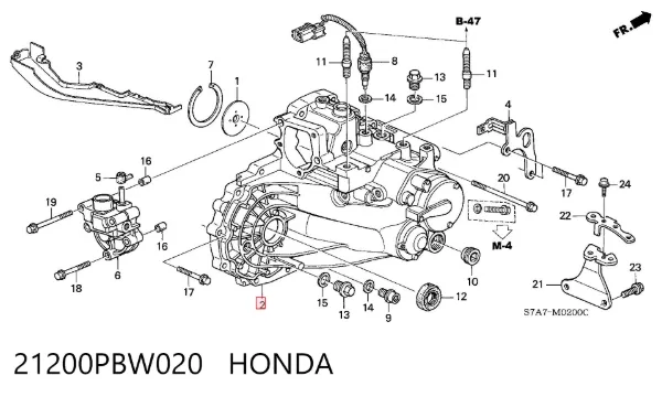 Caja de cambios Honda HR-V GH
