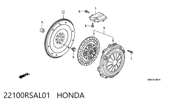  22100RSAL01 Honda