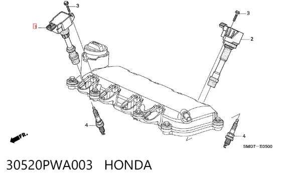 Bobina 30520PWA003 Honda