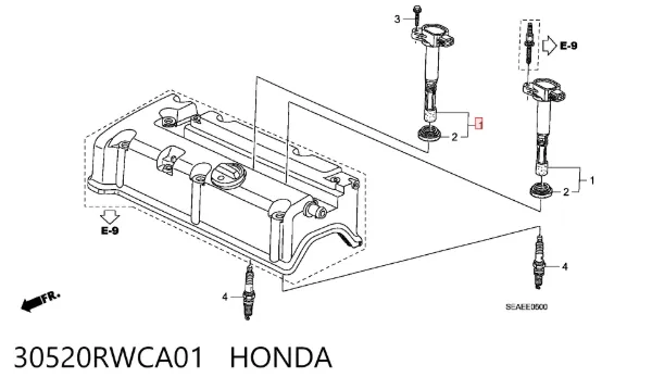 Bobina 30520RWCA01 Honda