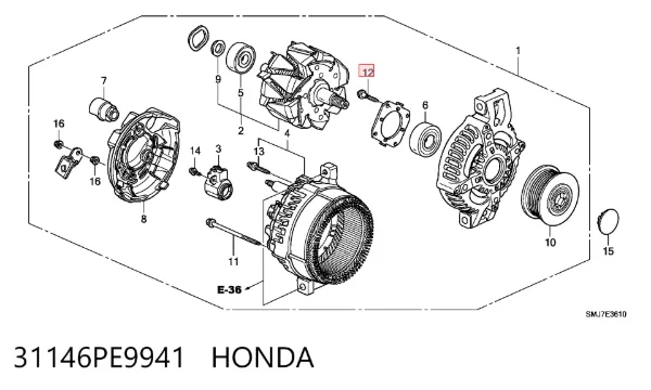  31146PE9941 Honda
