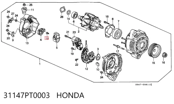  31147PT0003 Honda