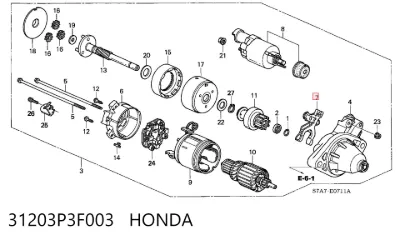 Horquilla de arranque HONDA 31203P3F003