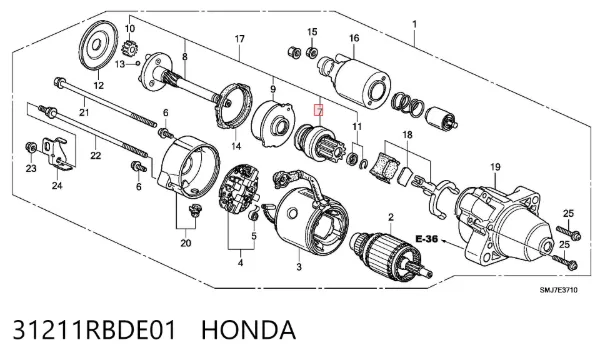 Bendix 31211RBDE01 Honda