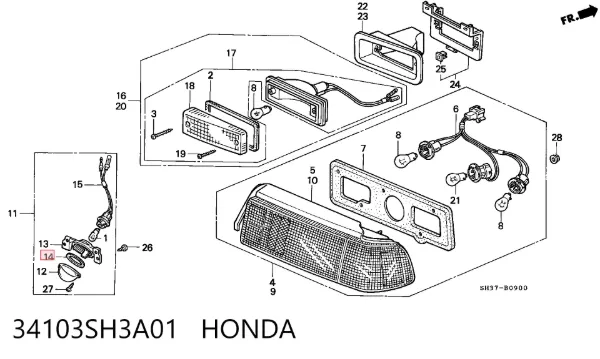  34103SH3A01 Honda