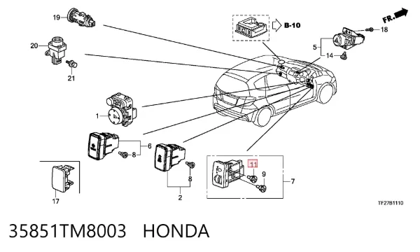  35851TM8003 Honda