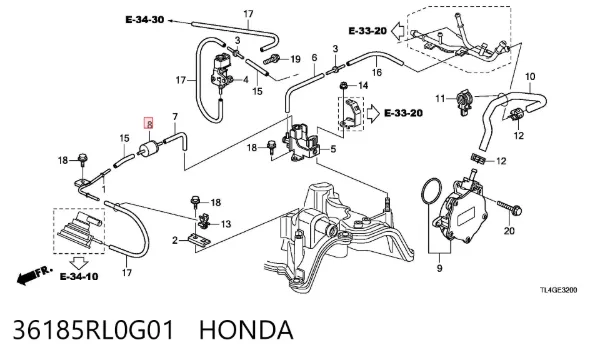  36185RL0G01 Honda