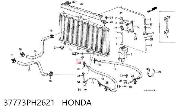 Sensor de temperatura 37773PH2621 Honda