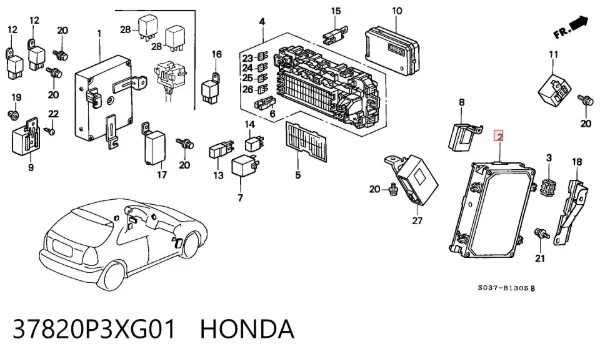  37820P3XG01 Honda