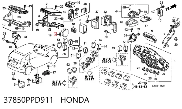  37850PPD911 Honda