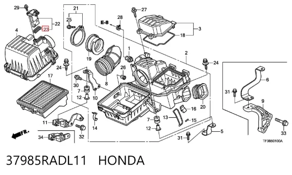  37985RADL11 Honda