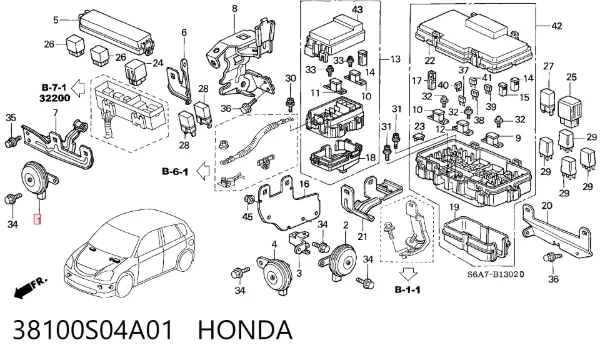Claxon Honda HR-V GH