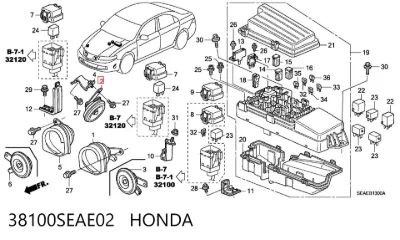 Claxon HONDA 38100SEAE02