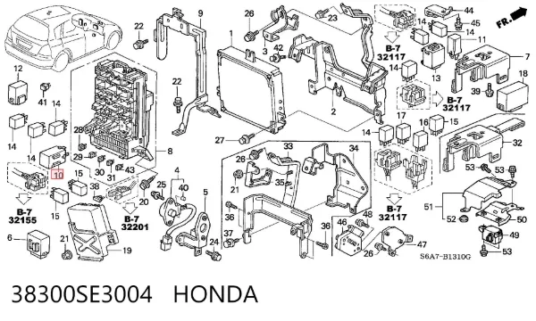 Relé de intermitentes 38300SE3004 Honda
