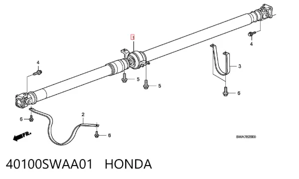 Cardán 40100SWAA01 Honda