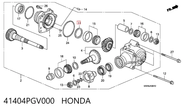  41404PGV000 Honda