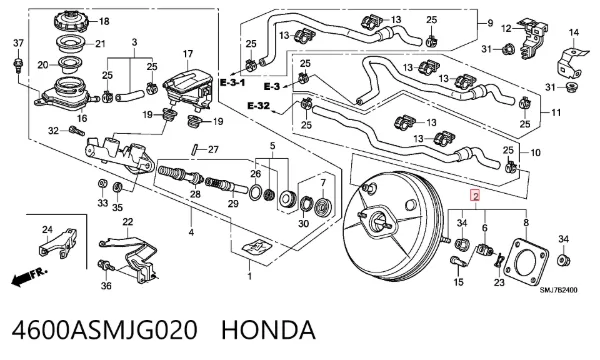 Servofreno 4600ASMJG020 Honda
