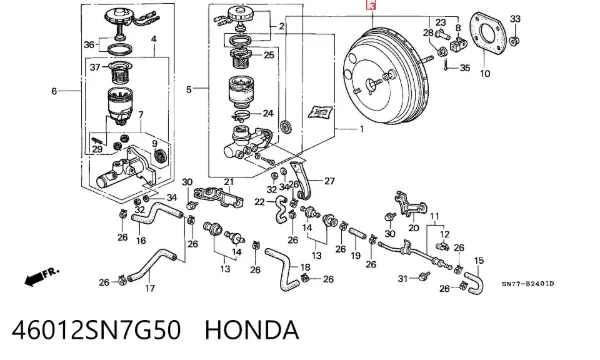 Servofreno Honda Accord V