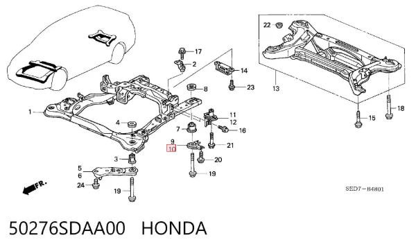 50276SDAA00 Honda
