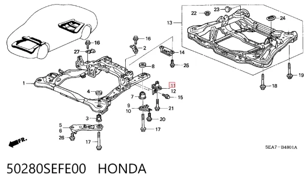  50280SEFE00 Honda