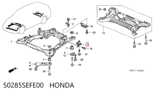  50285SEFE00 Honda