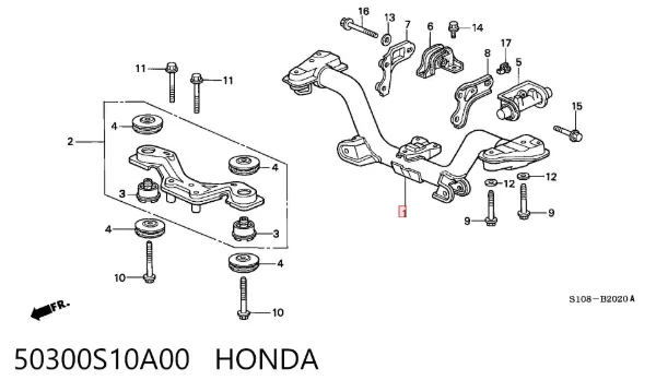  50300S10A00 Honda