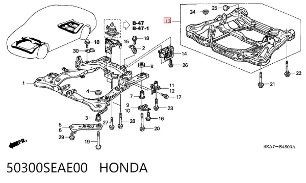 Puente trasero Honda Accord VII