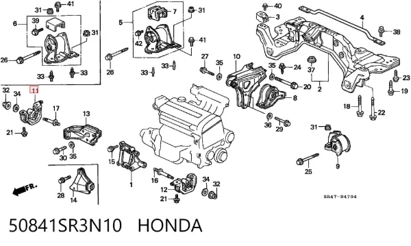 Taco de caja de cambios Honda Civic V