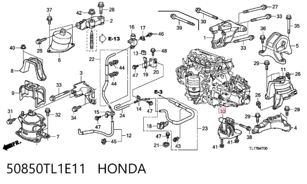  50850TL1E11 Honda