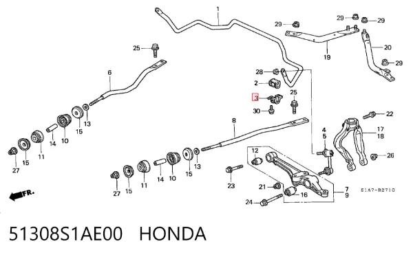  51308S1AE00 Honda