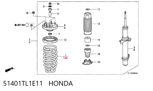  51401TL1E11 Honda