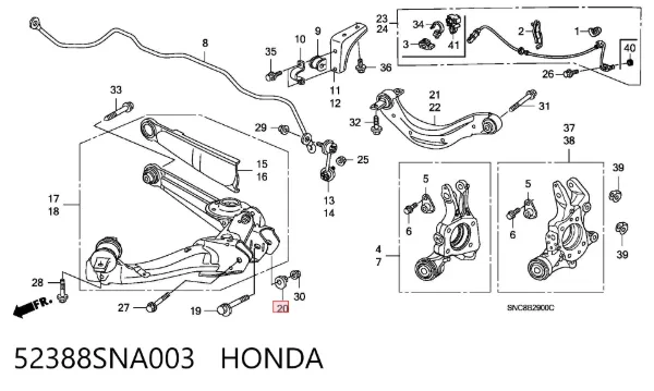  52388SNA003 Honda